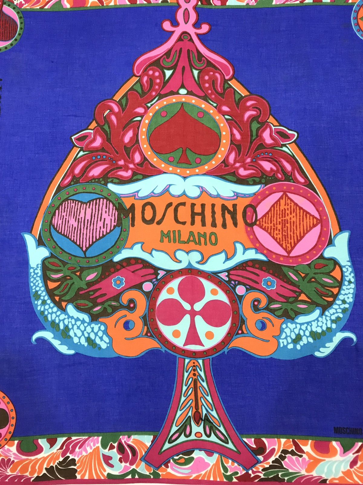 Moschino MOSCHINO COTTON SCARF NO TO GLOBAL WARMING Size ONE SIZE - 2 Thumbnail