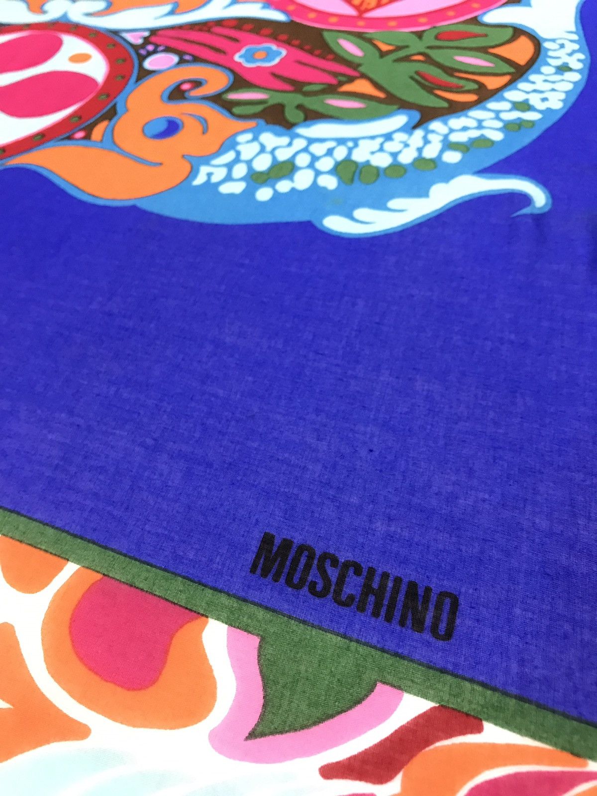 Moschino MOSCHINO COTTON SCARF NO TO GLOBAL WARMING Size ONE SIZE - 5 Thumbnail