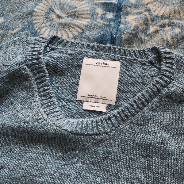 Visvim Visvim college knit ND indigo | Grailed