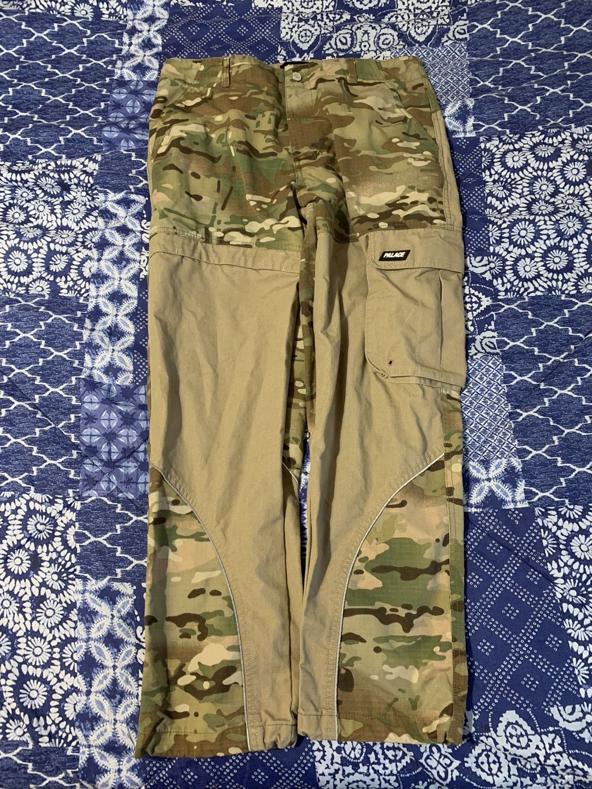 Palace Palace camo cargo pants NYCO P-CARP PANTS | Grailed