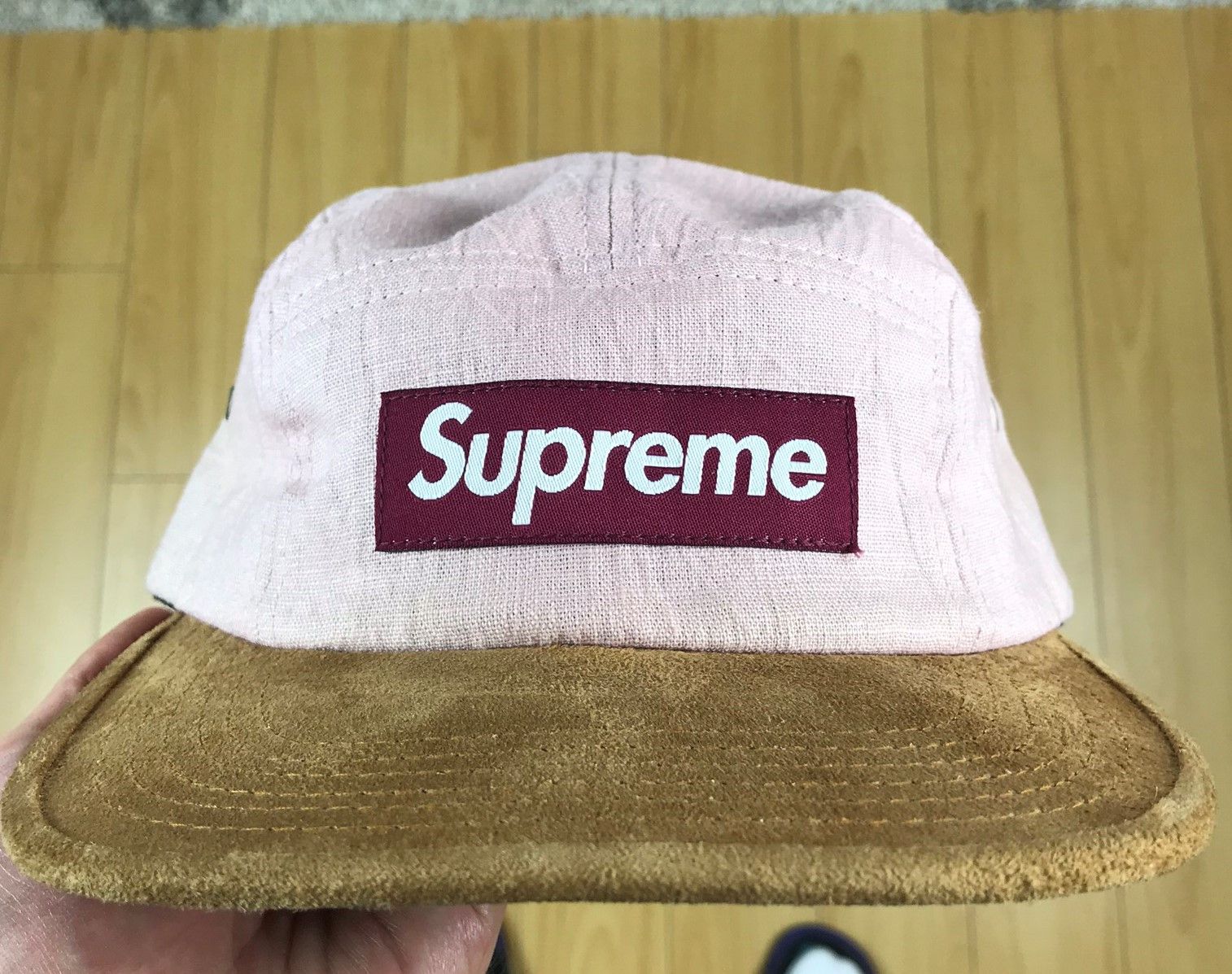 Supreme Safari Camp Cap Box Logo Bogo Clay Pink FW11 Grailed