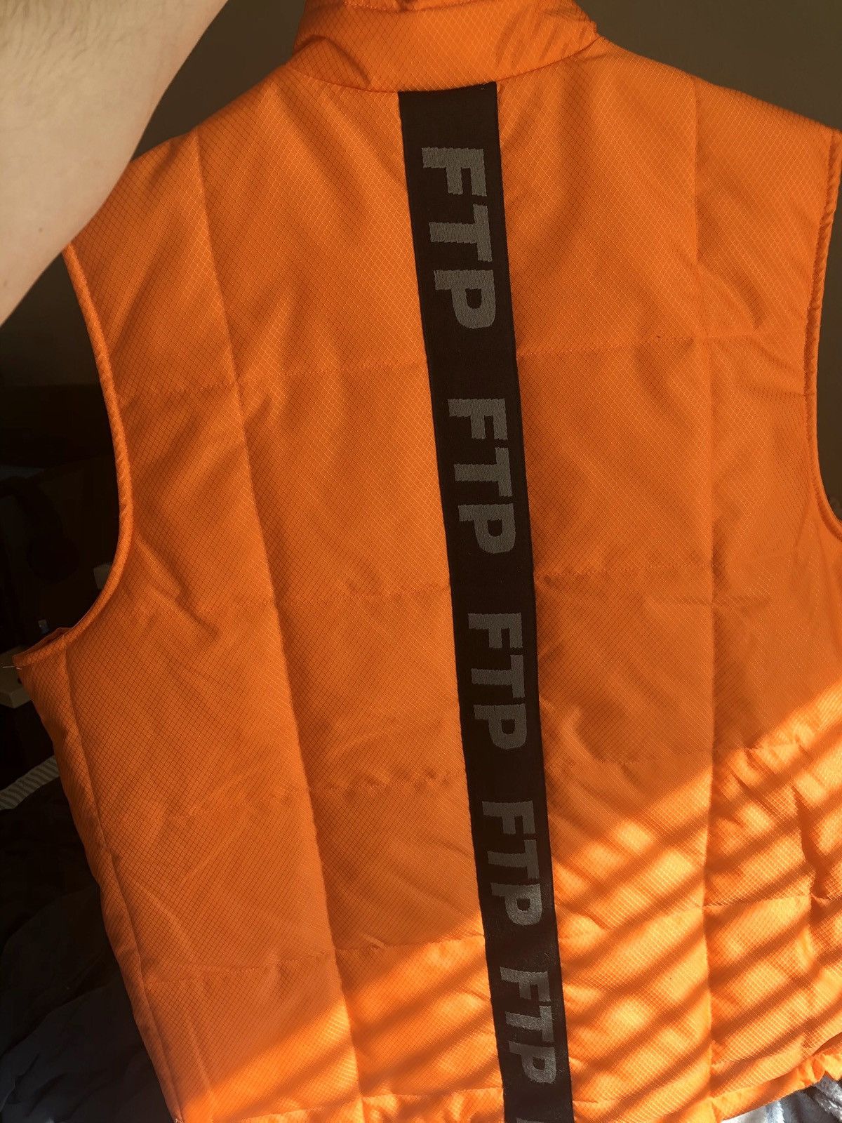 Fuck The Population FTP Tape Vest Orange Grailed