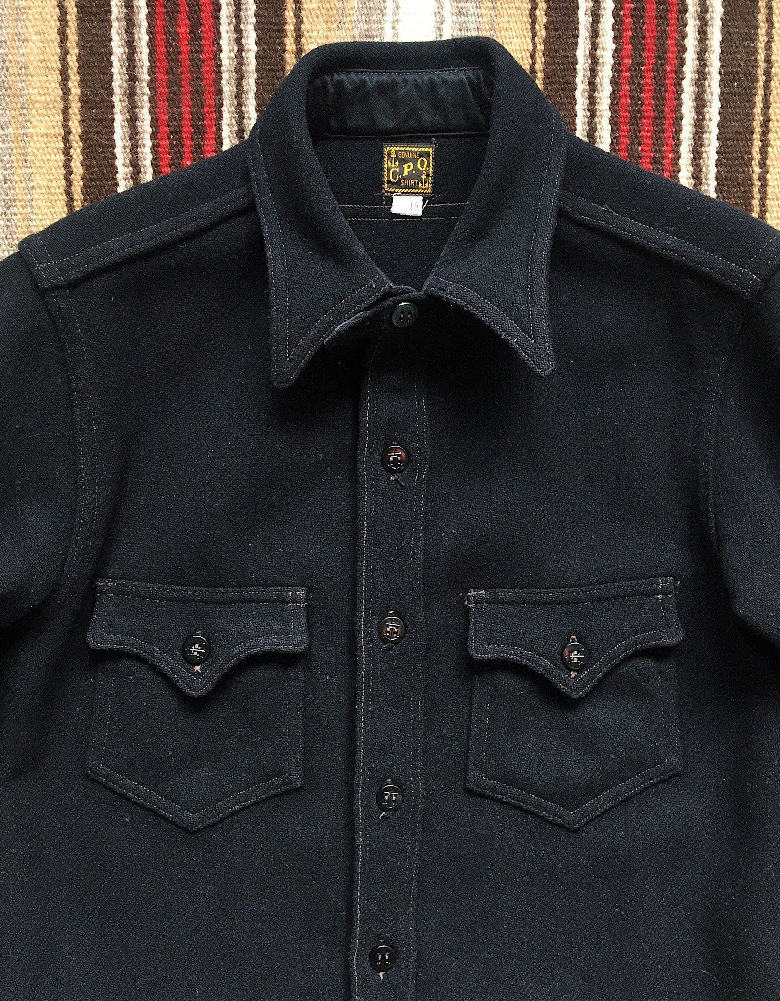 HUMAN MADE - HUMAN MADE WOOL CPO SHIRTS NAVY 2XLサイズの通販