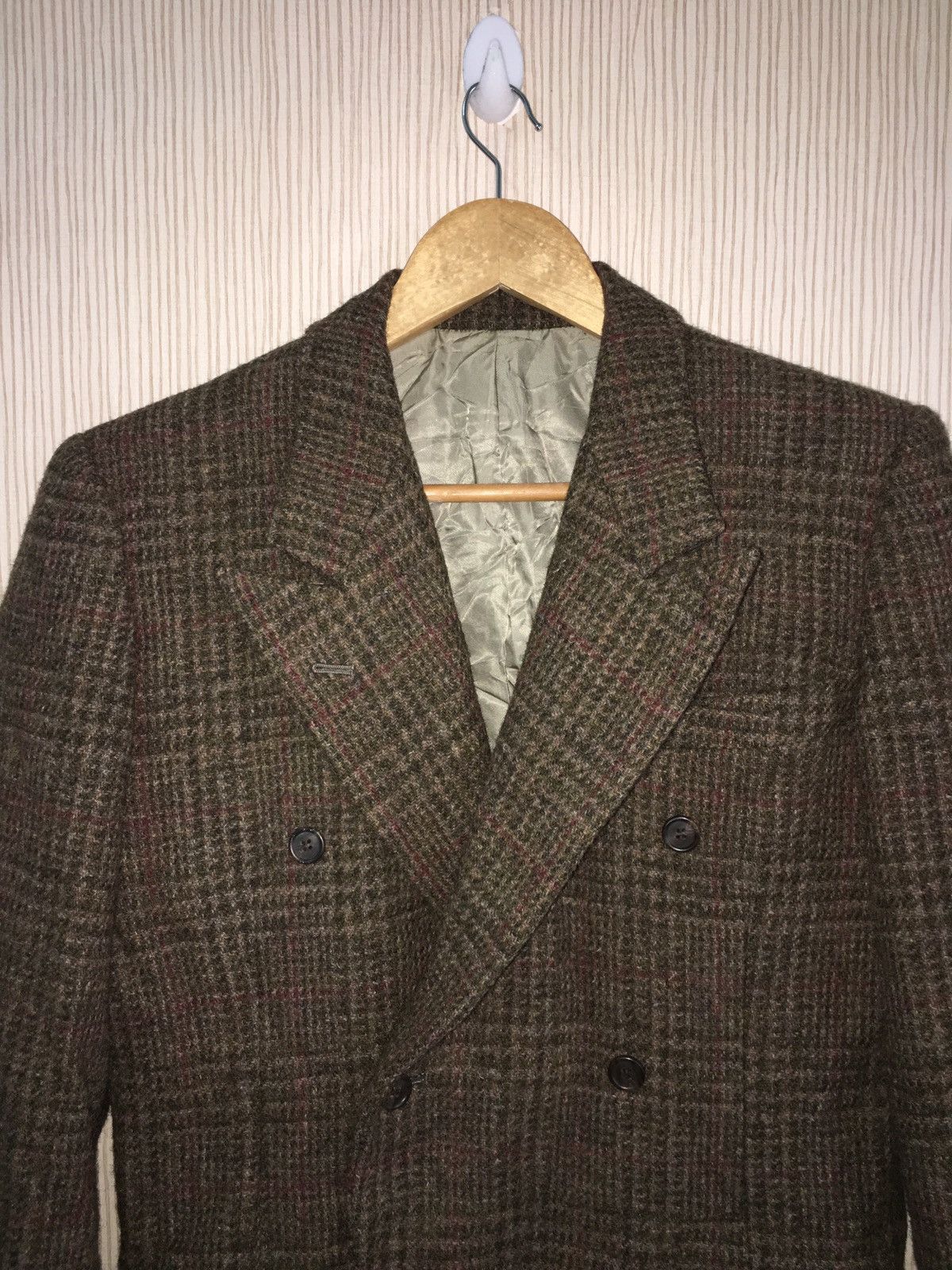 Designer × Polo Ralph Lauren Polo ralph lauren wool checkerboard blazer/coat Size 38S - 5 Thumbnail