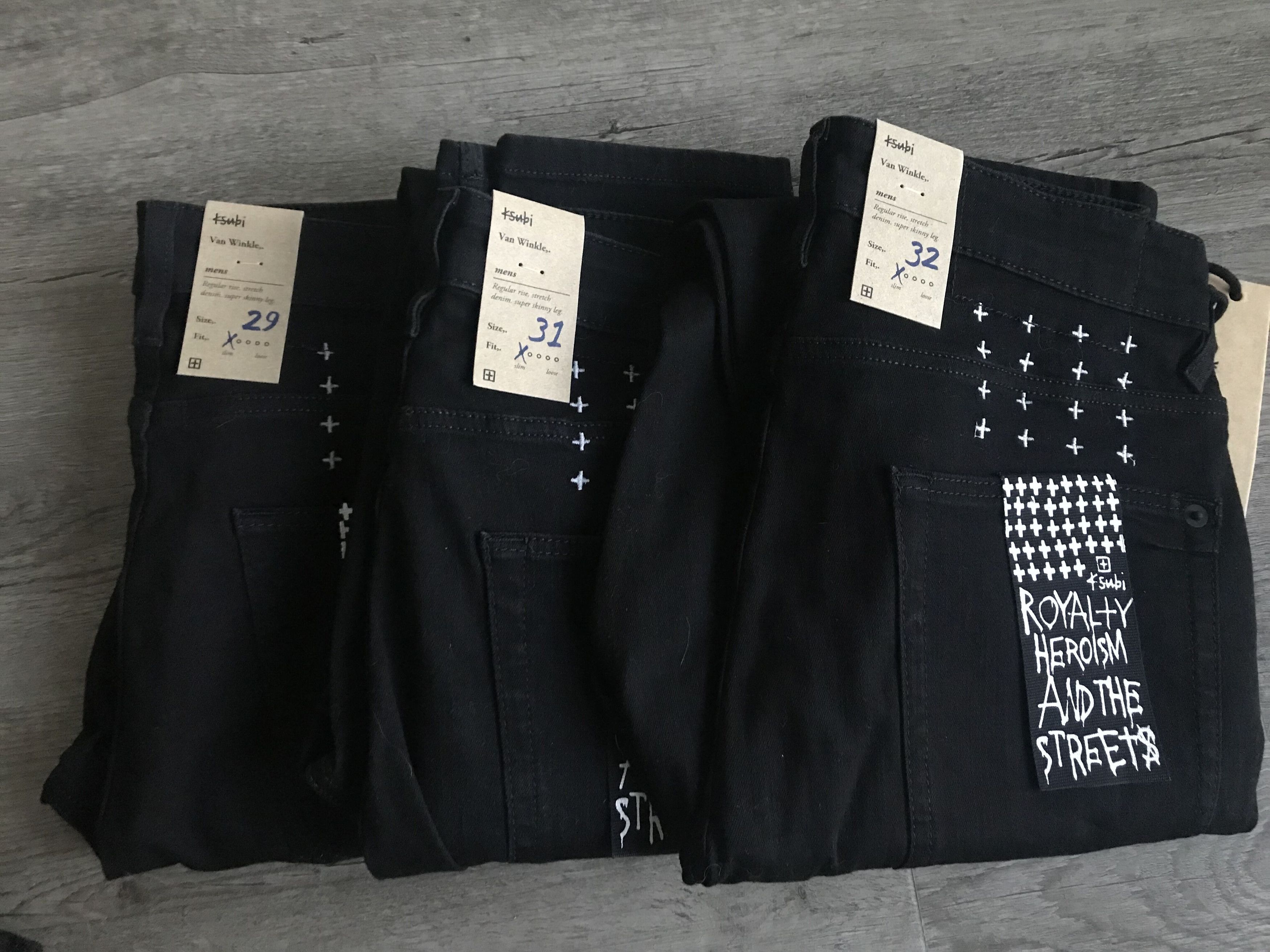 Ksubi Ksubi Van Winkle Rebel Black Size 28 BNWT | Grailed