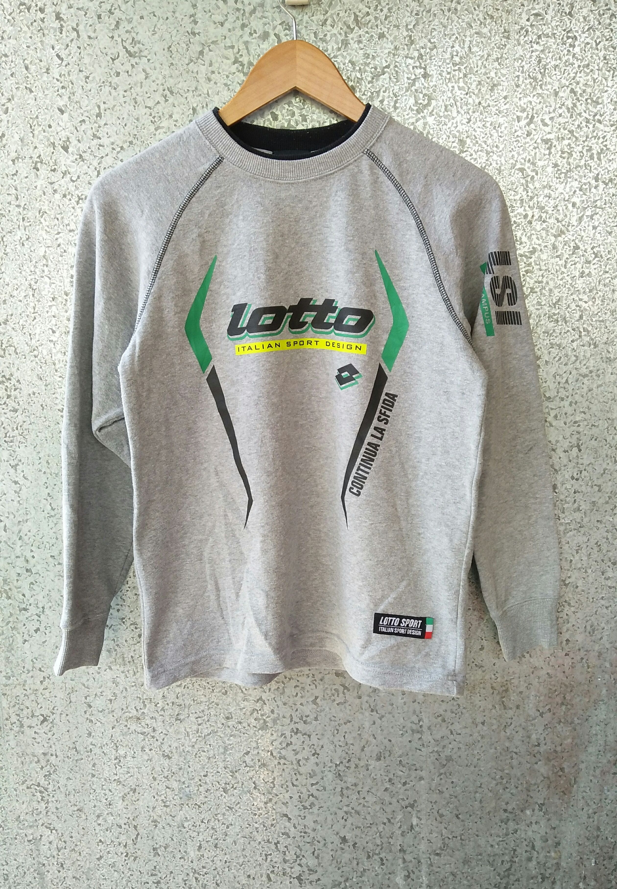 Lotto Sport 🔥 Lotto sweatshirt big logo spell out Size US S / EU 44-46 / 1 - 1 Thumbnail
