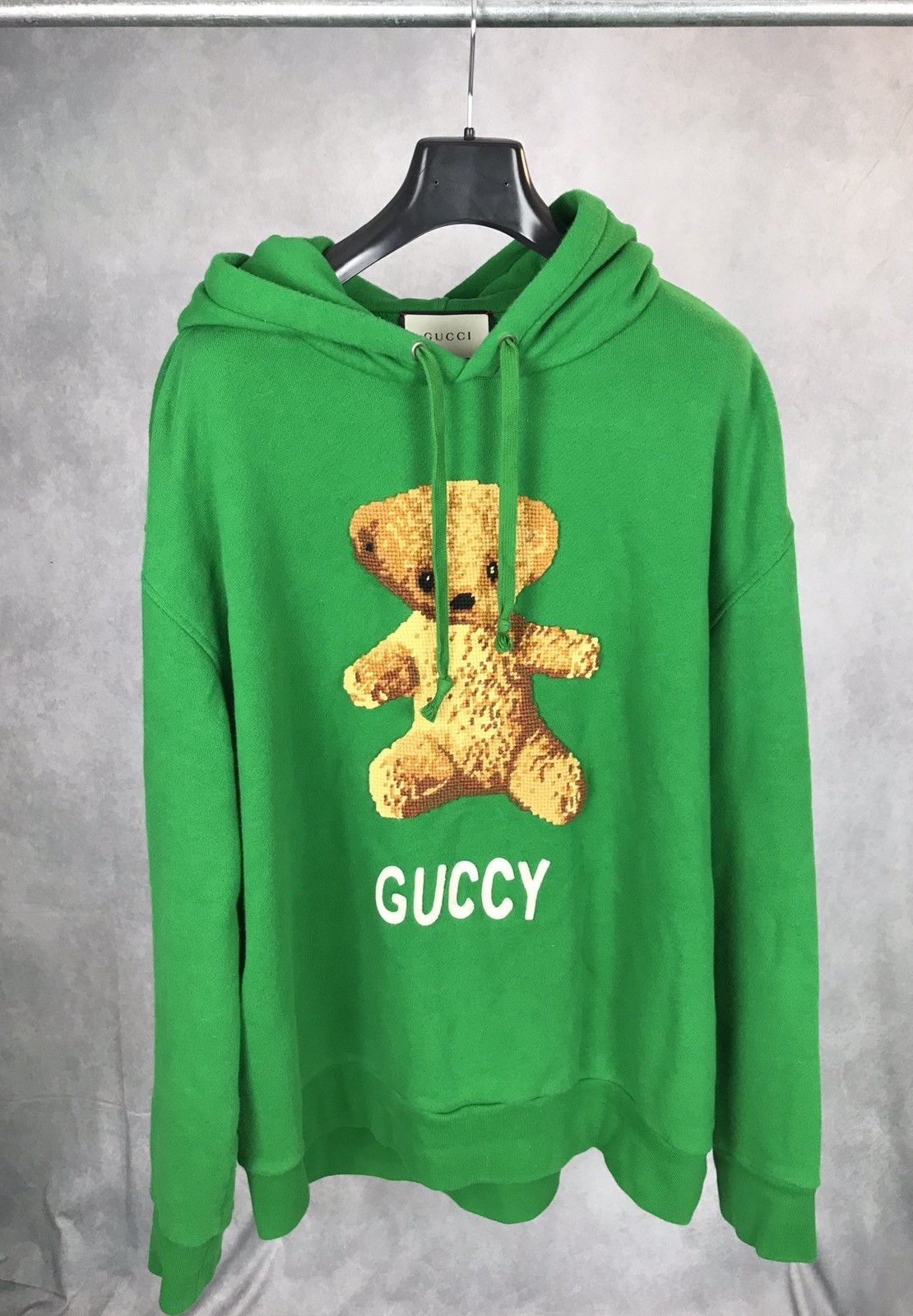 Gucci Gucci Teddy Bear Logo Hoodie Grailed