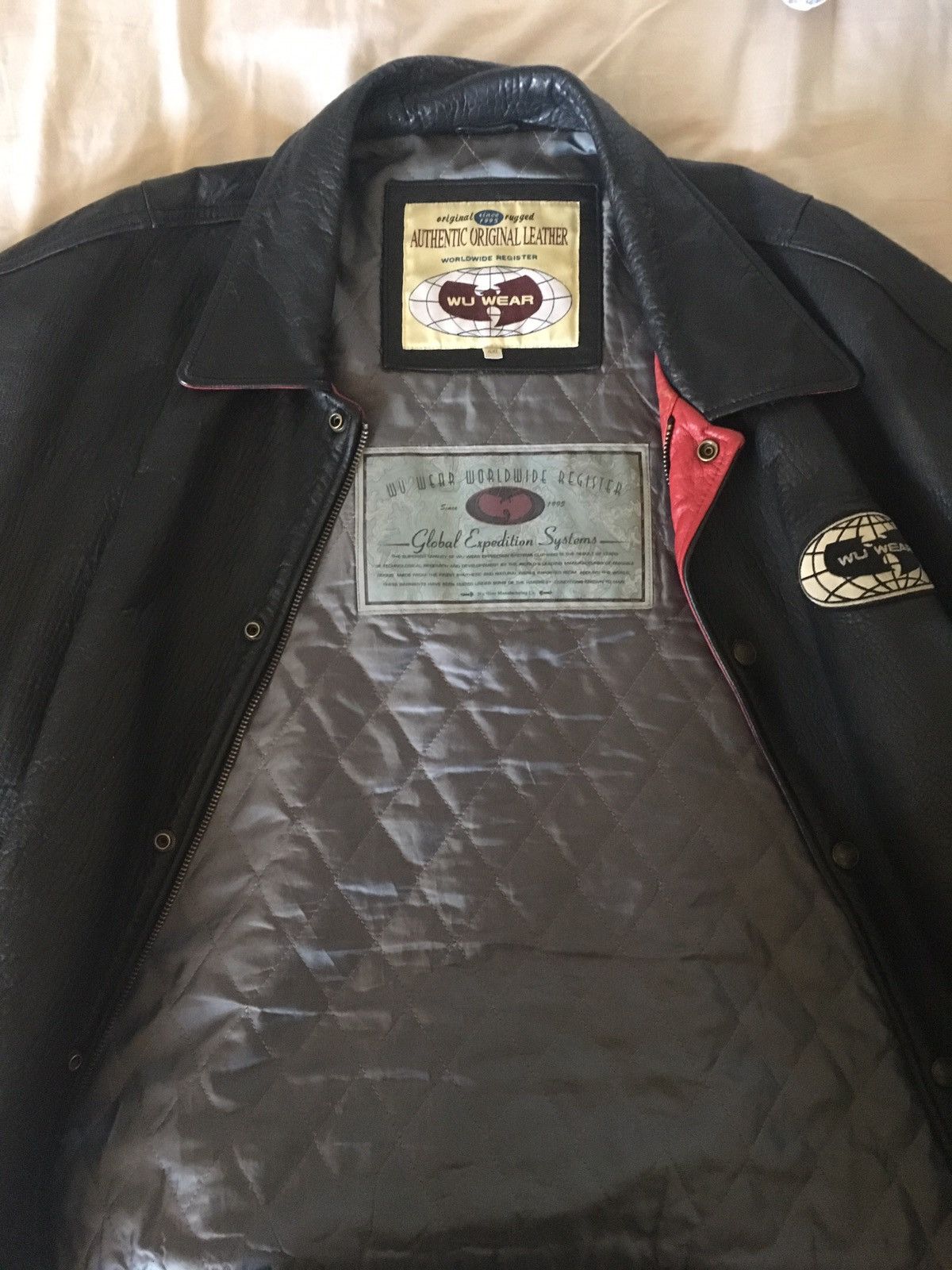 Wu wear best sale leather jacket