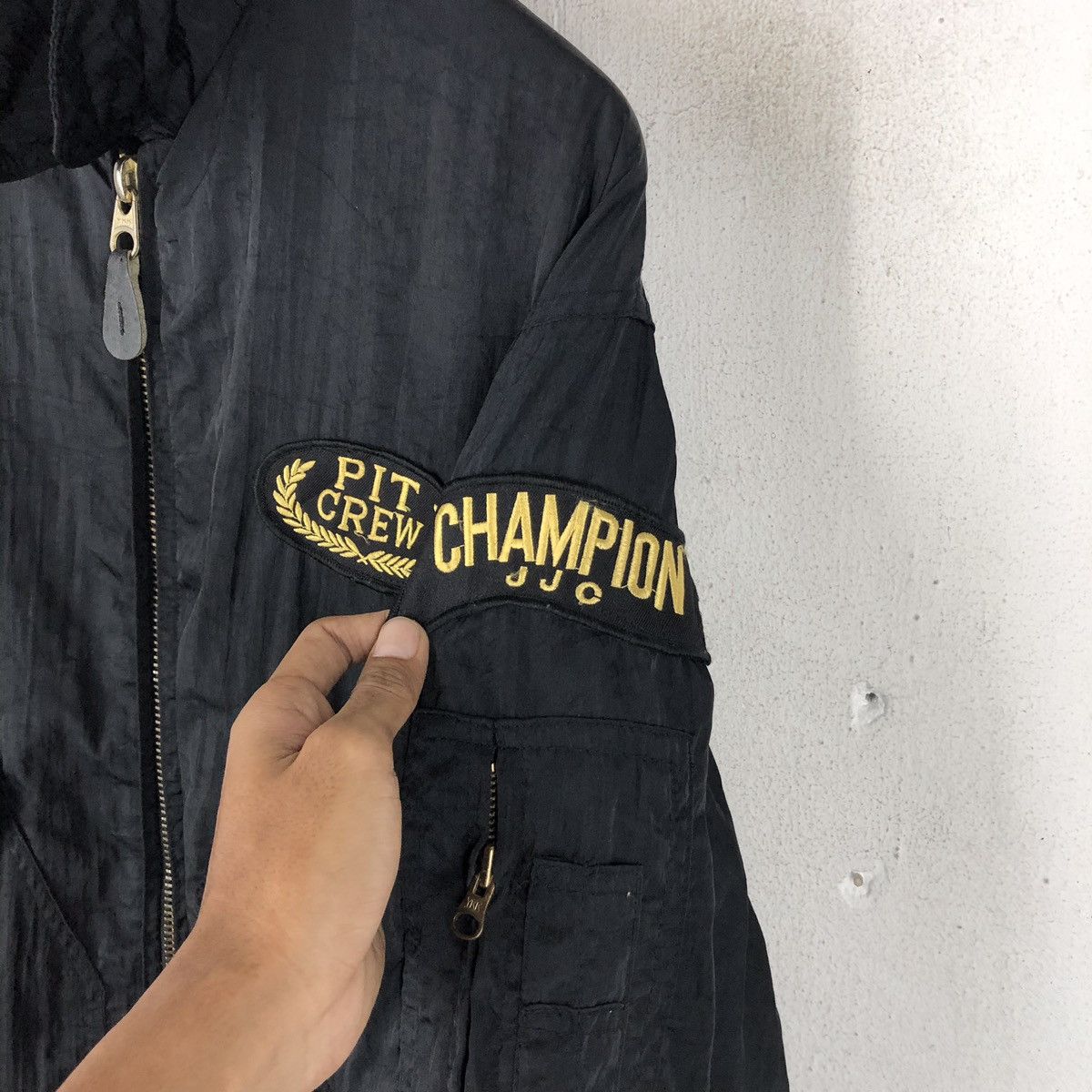 Japanese Brand RARE VINTAGE PIT CREW CHAMPION JJC Size US L / EU 52-54 / 3 - 5 Thumbnail