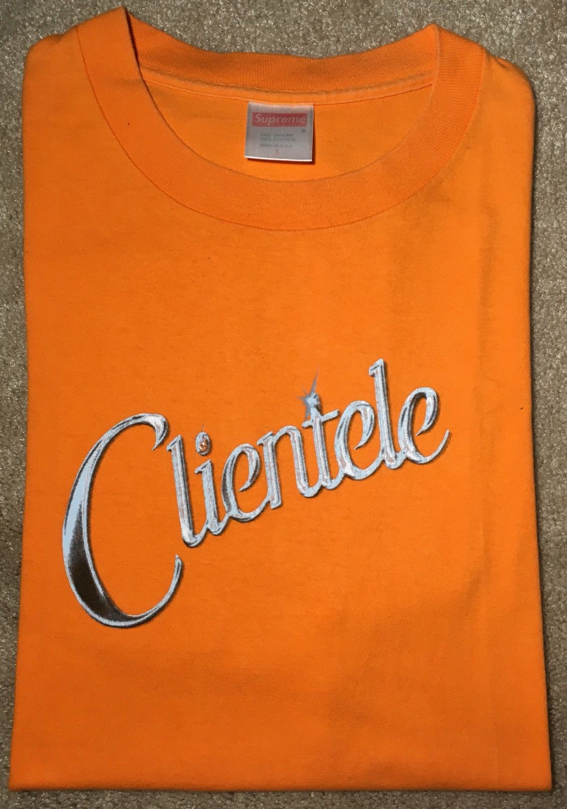 Supreme 1999 Supreme Clientele Tee Orange Large Wu-Tang Collab Clan Size US L / EU 52-54 / 3 - 1 Thumbnail