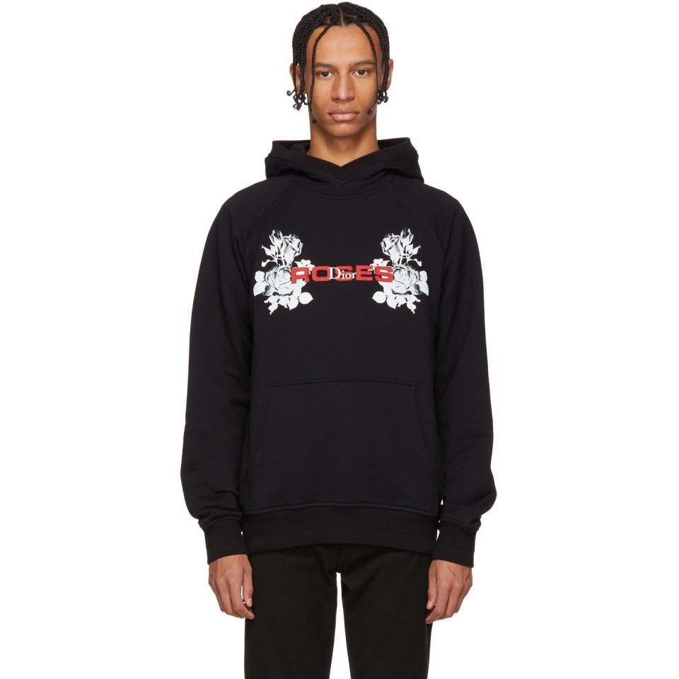 Dior roses hoodie on sale