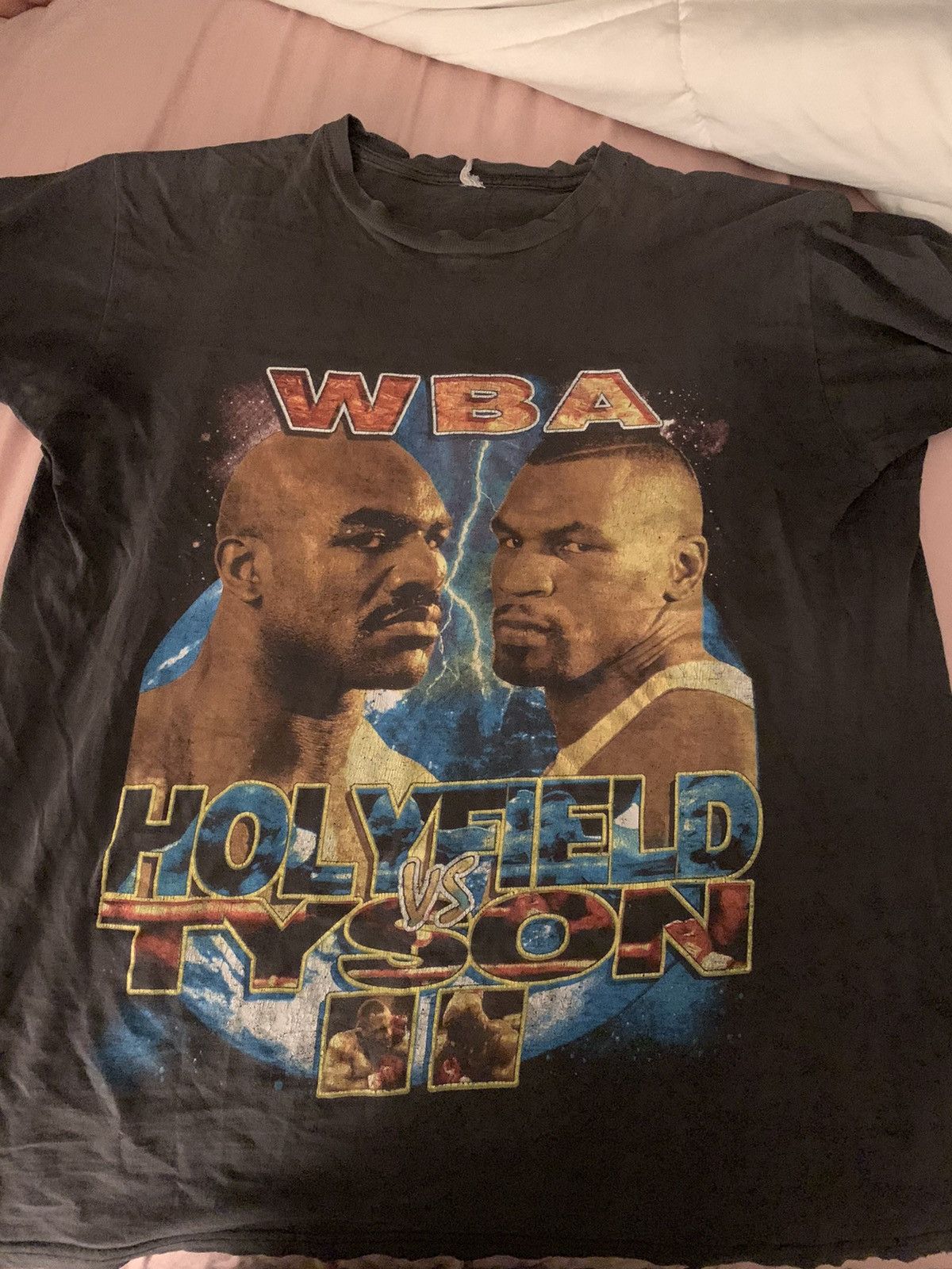 Vintage Vintage 90s Mike Tyson Evander Holyfield Rap Tee size