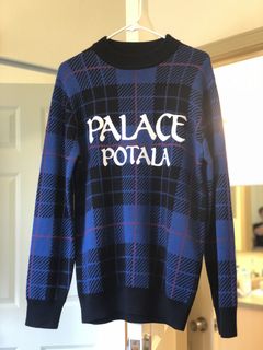 Palace Blue Sweater | Grailed