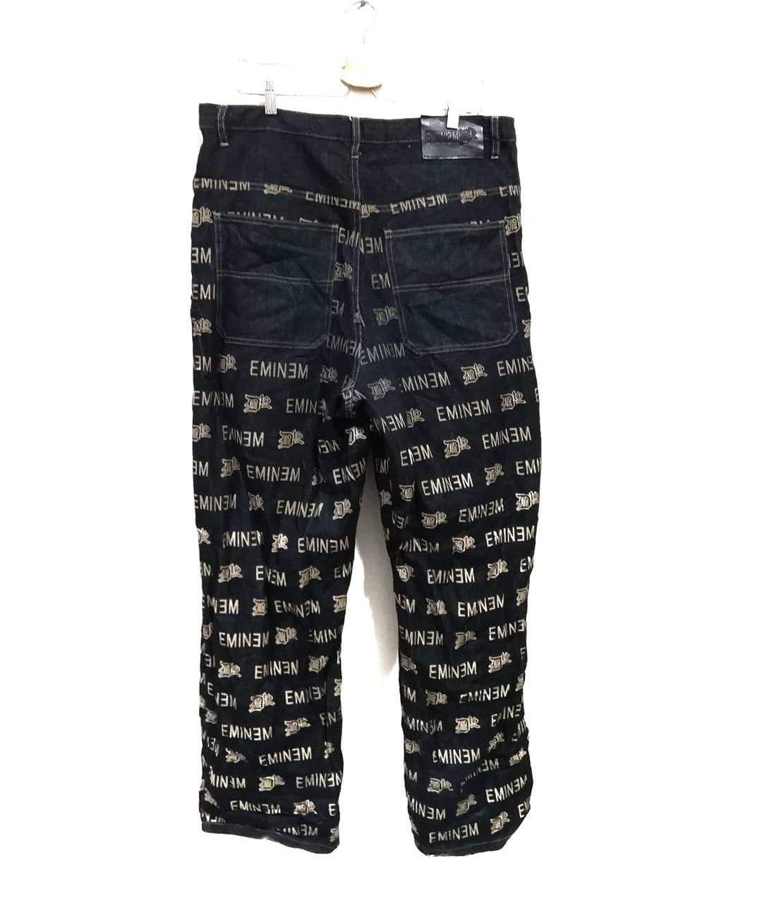 image of Eminem D12 The Marshall Mather Full Print Denim Pants in Blue, Men's (Size 36)