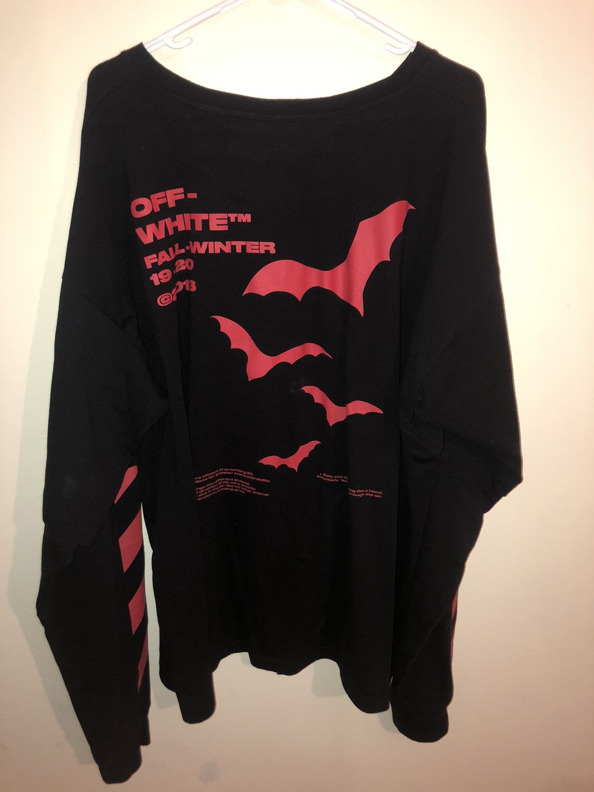 Off-White Off-White fall-winter 19-20 long sleeve bats wings | Grailed