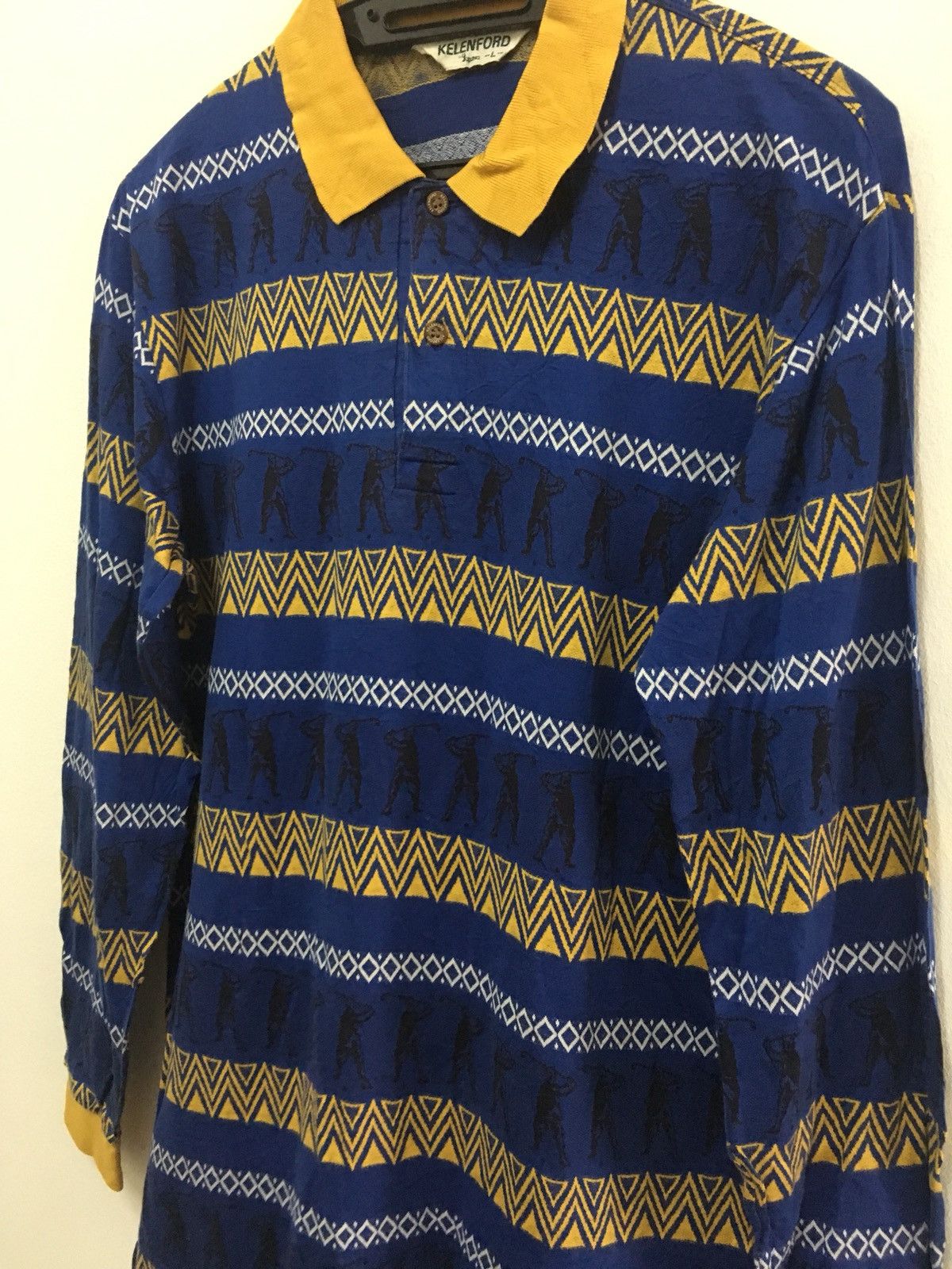 Vintage Vintage Kelenford Japan Golf Shirt Rare Design Classic Size US L / EU 52-54 / 3 - 3 Thumbnail