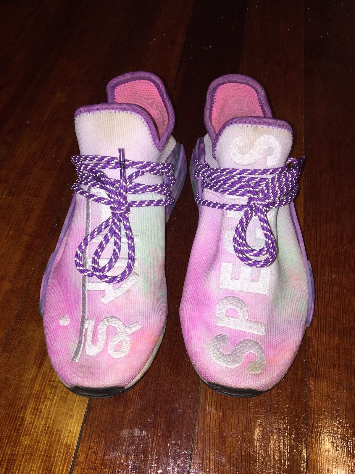 adidas human race coral