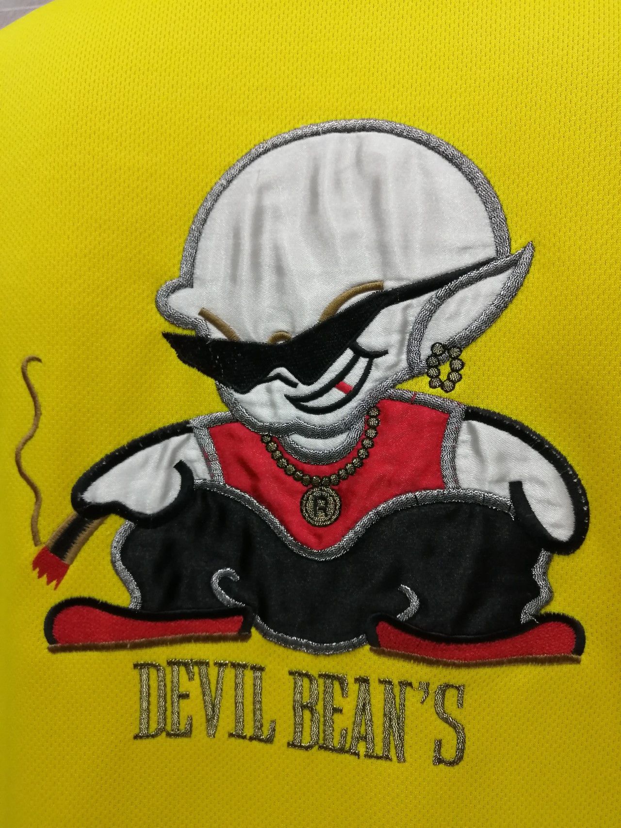 Japanese Brand DEVIL BEAN'S Short Sleeve Zipper Hoodie Size US L / EU 52-54 / 3 - 1 Thumbnail
