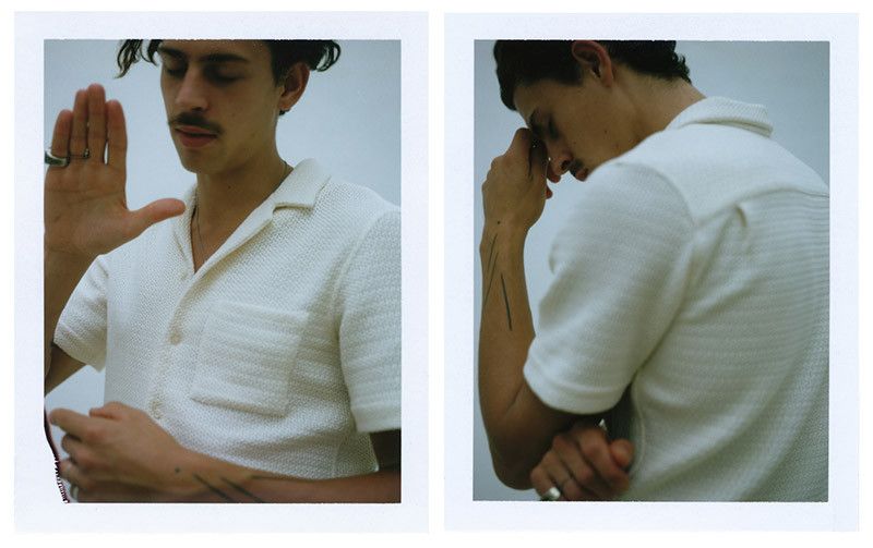 O. Ballou KNITTED SHORT SLEEVES SHIRT Size US M / EU 48-50 / 2 - 3 Thumbnail