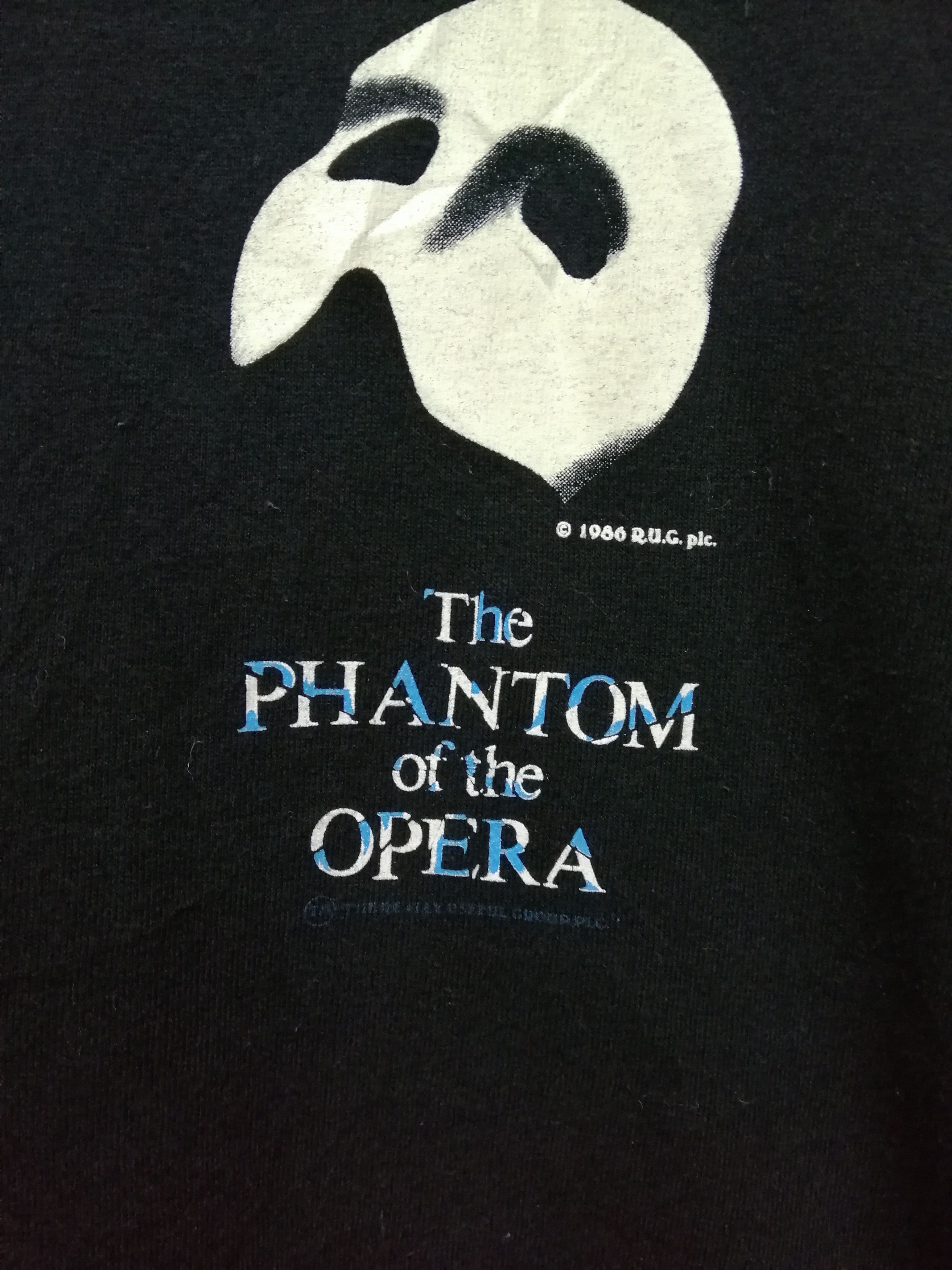 Vintage Vintage THE PHANTOM OF OPERA Tshirt Size US XL / EU 56 / 4 - 6 Thumbnail