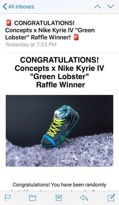 Nike kyrie best sale green lobster