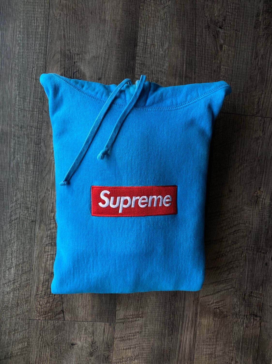 Supreme Teal supreme box logo hoodie Size US M / EU 48-50 / 2 - 1 Preview