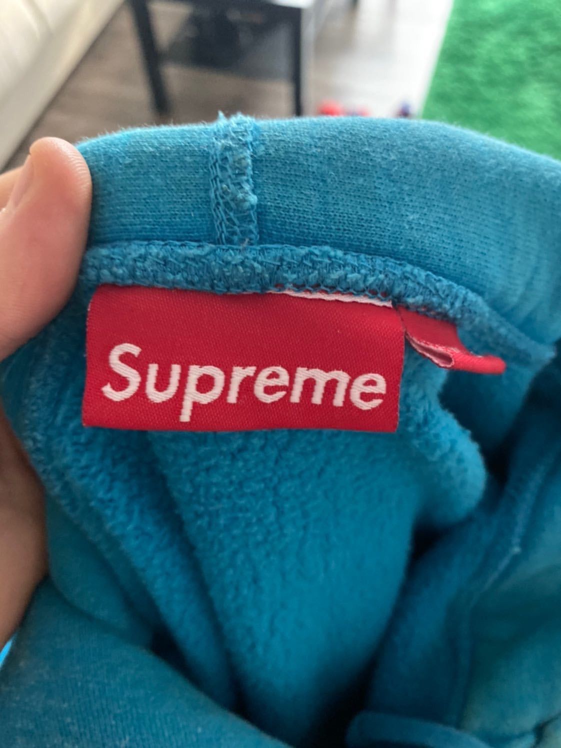 Supreme Teal supreme box logo hoodie Size US M / EU 48-50 / 2 - 8 Thumbnail