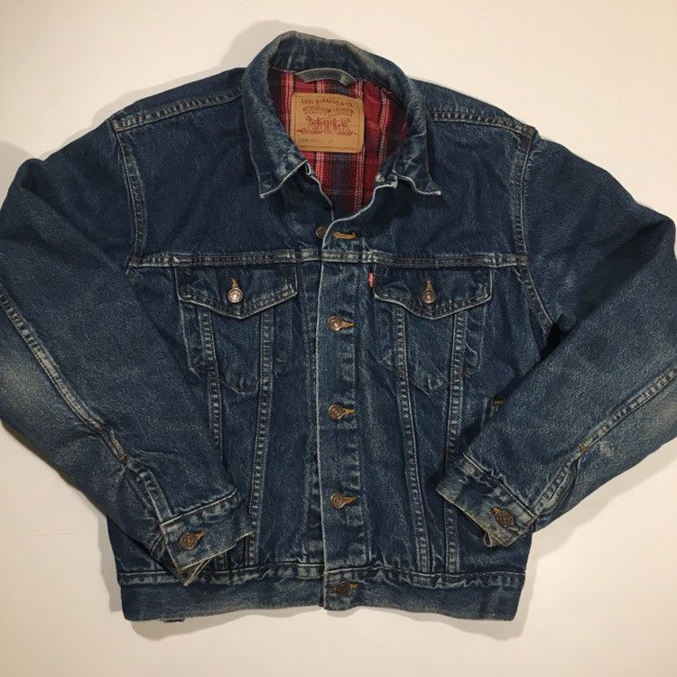 Levi's × Vintage Vintage Levi’s Flannel Lined Denim Jacket Size US M / EU 48-50 / 2 - 1 Thumbnail