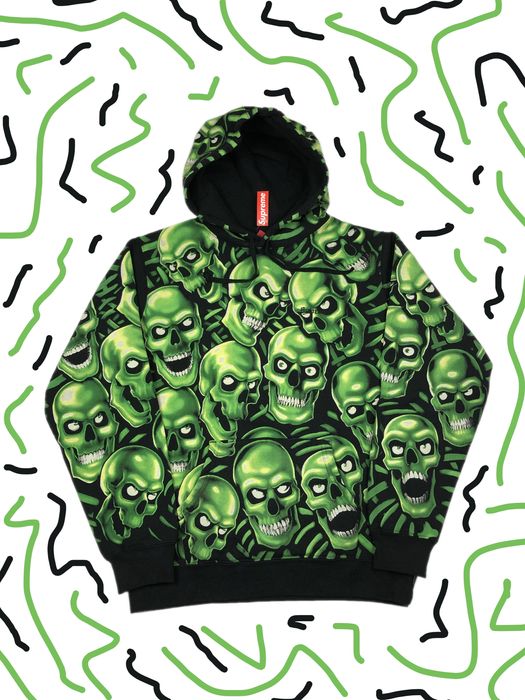 Skull best sale pile hoodie