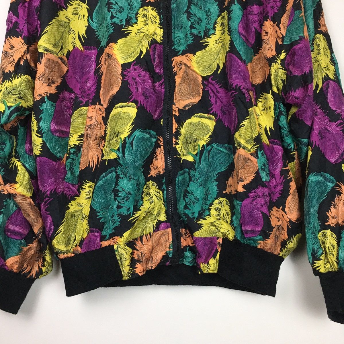 Vintage Vtg STC Silk Bomber Jacket Size US M / EU 48-50 / 2 - 3 Thumbnail