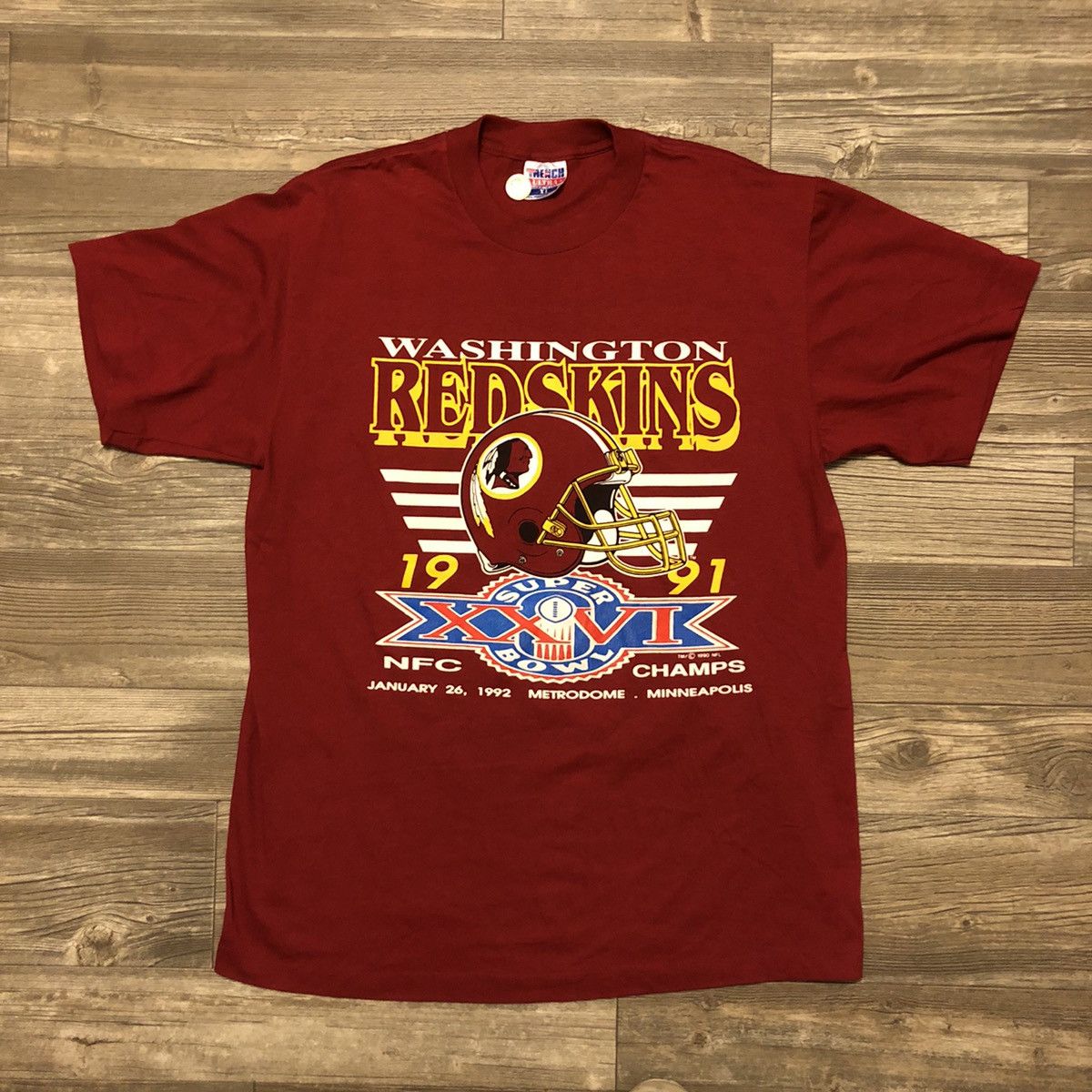 NFL × Vintage 1991 Washington Redskins Super Bowl XXVI NFC Champs | Grailed