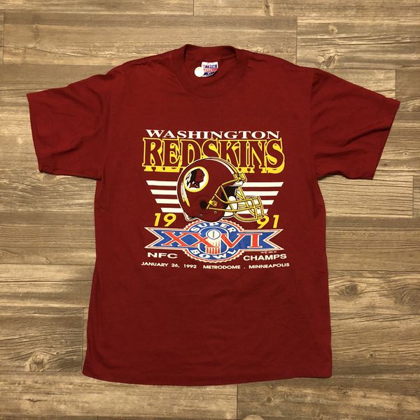 Vintage 1991 Washington Redskins Super Bowl XXVI NFC Champs | Grailed