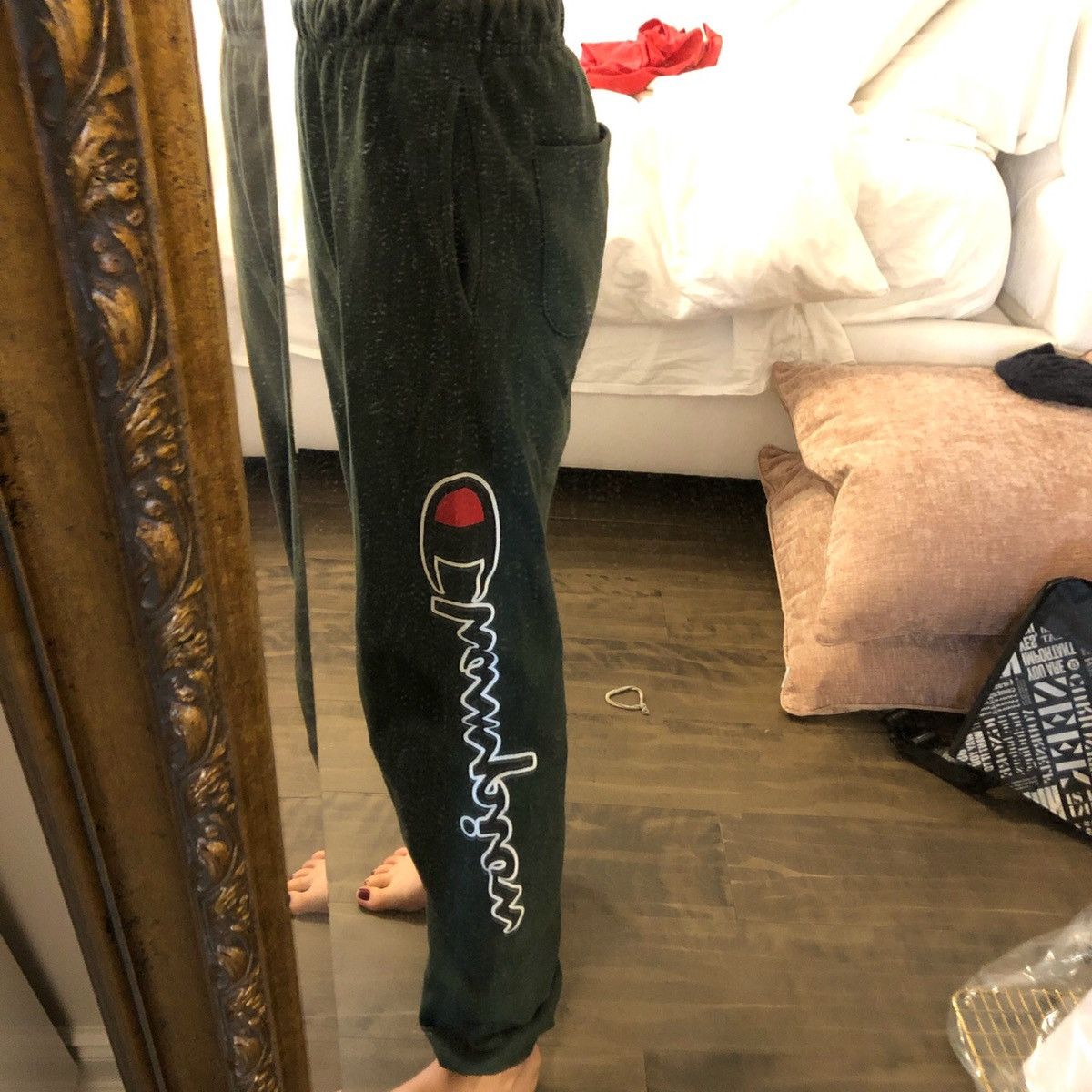 Forest green best sale champion sweatpants