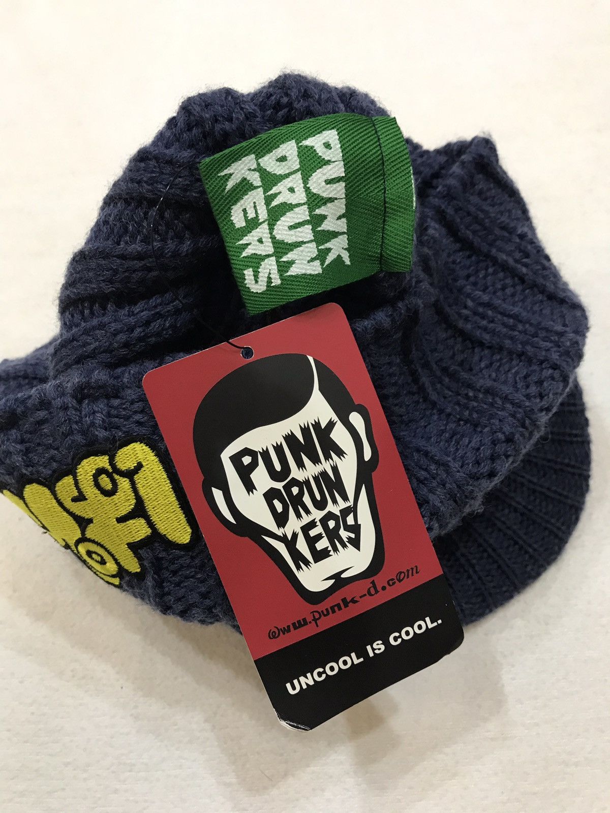 Japanese Brand PUNK DRUNKERS KNITTED BEANIE FREE SIZE Size ONE SIZE - 4 Thumbnail