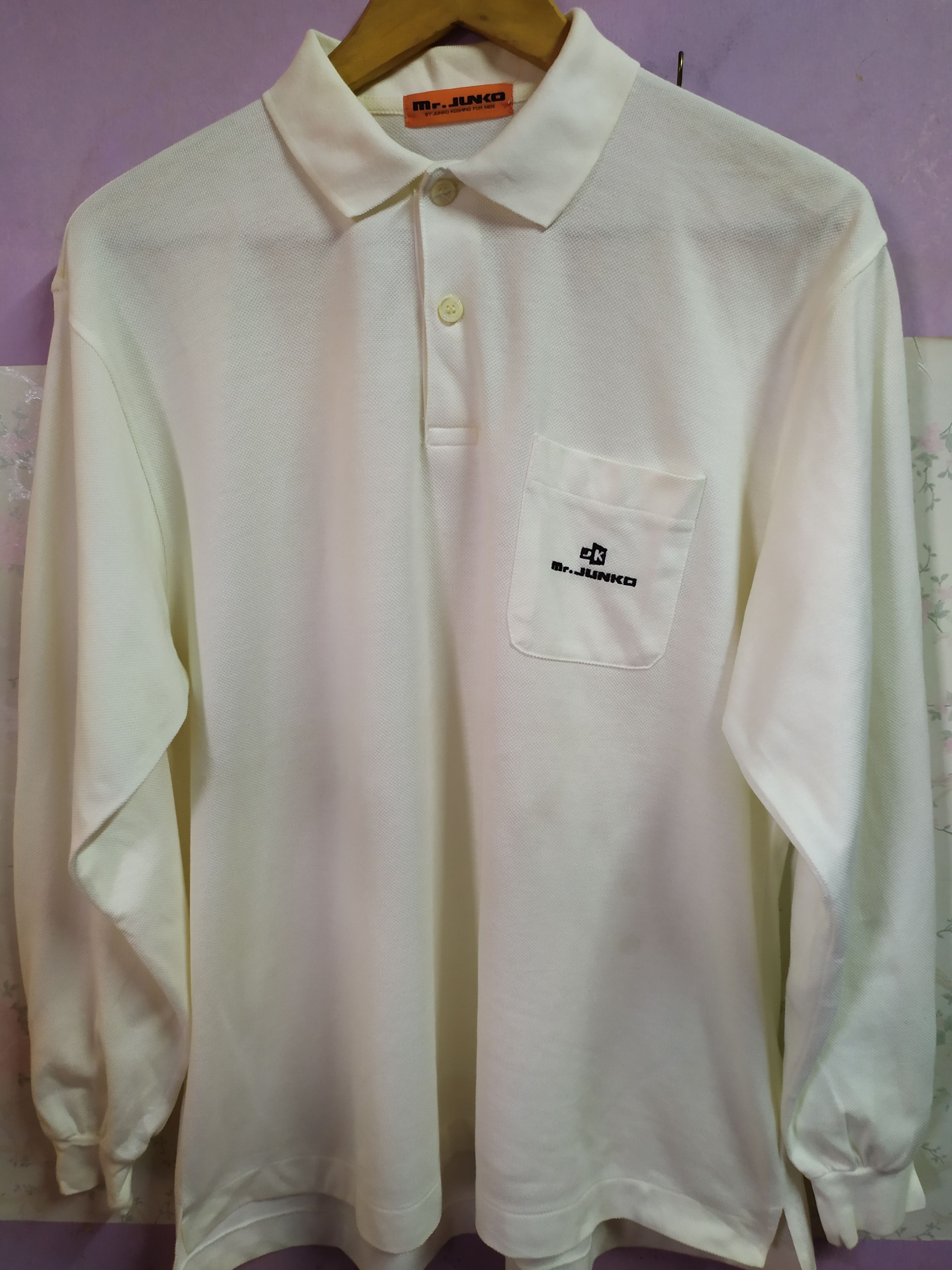 Vintage Vintage Mr. JUNKO Long Sleeve Polo Shirt by Junko Koshino Size US L / EU 52-54 / 3 - 2 Preview