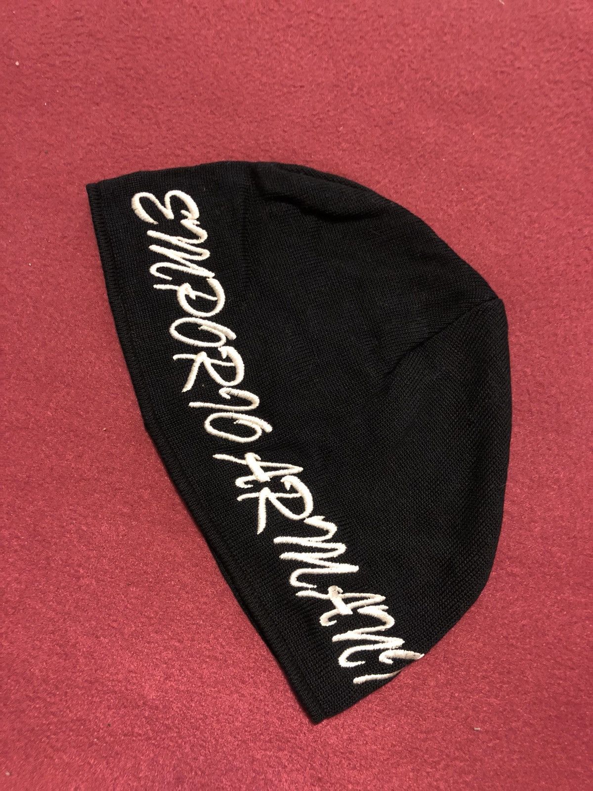 Emporio Armani Emporio Armani Logo Black Hat Size ONE SIZE - 1 Thumbnail