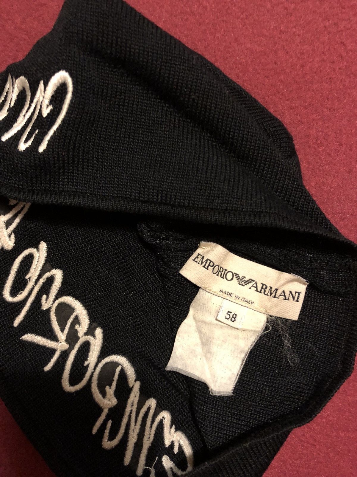 Emporio Armani Emporio Armani Logo Black Hat Size ONE SIZE - 3 Thumbnail