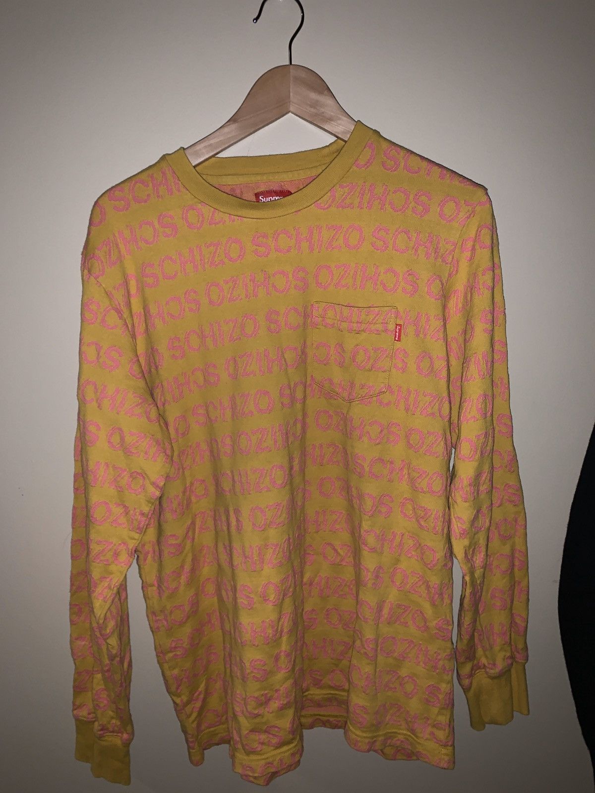 Supreme Supreme Yellow Schizo Lonsleeve Size US M / EU 48-50 / 2 - 1 Thumbnail