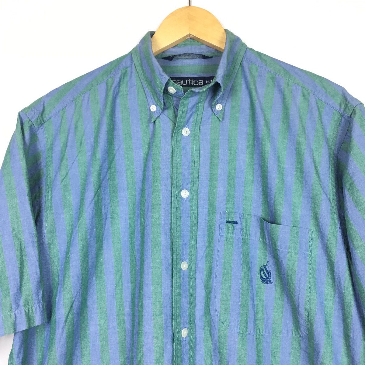Nautica Nautica Vertical Striped Button Front Shirt Size US M / EU 48-50 / 2 - 2 Thumbnail