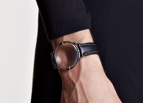 Ann Demeulemeester Bracelet Black Loupe Watch | Grailed