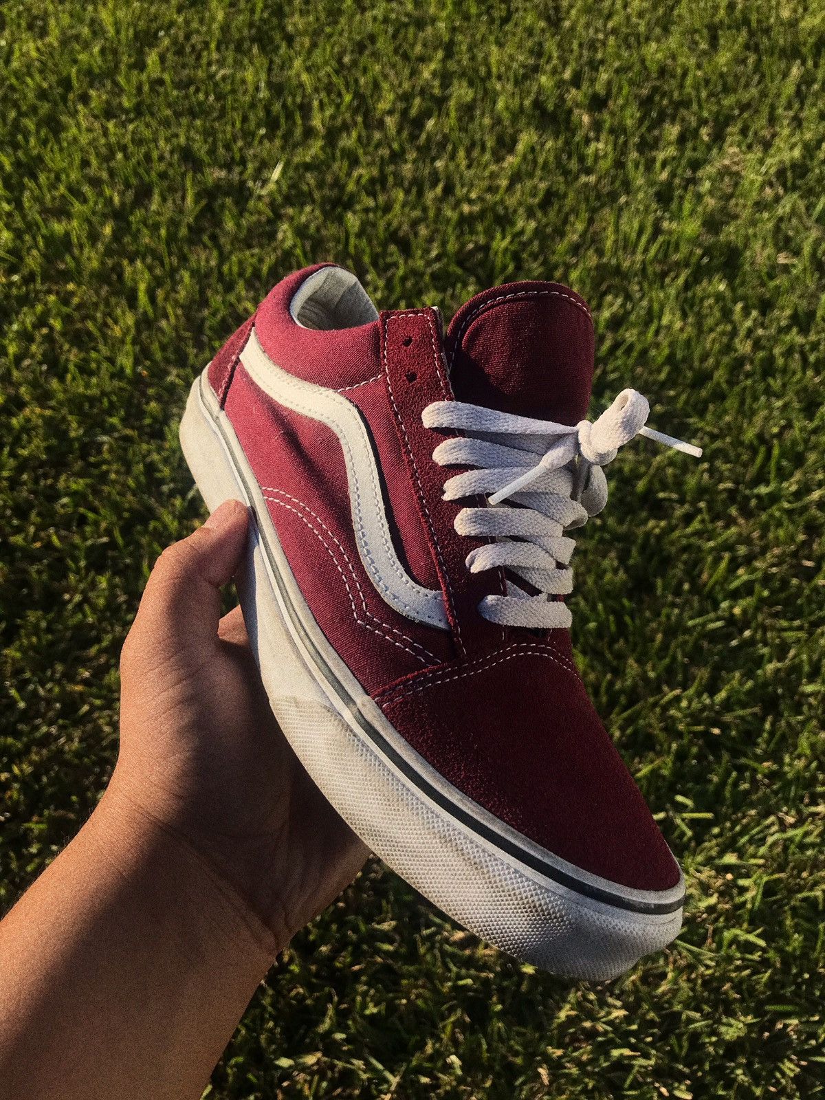 Vans Old Skool Red Checkerboard Grailed