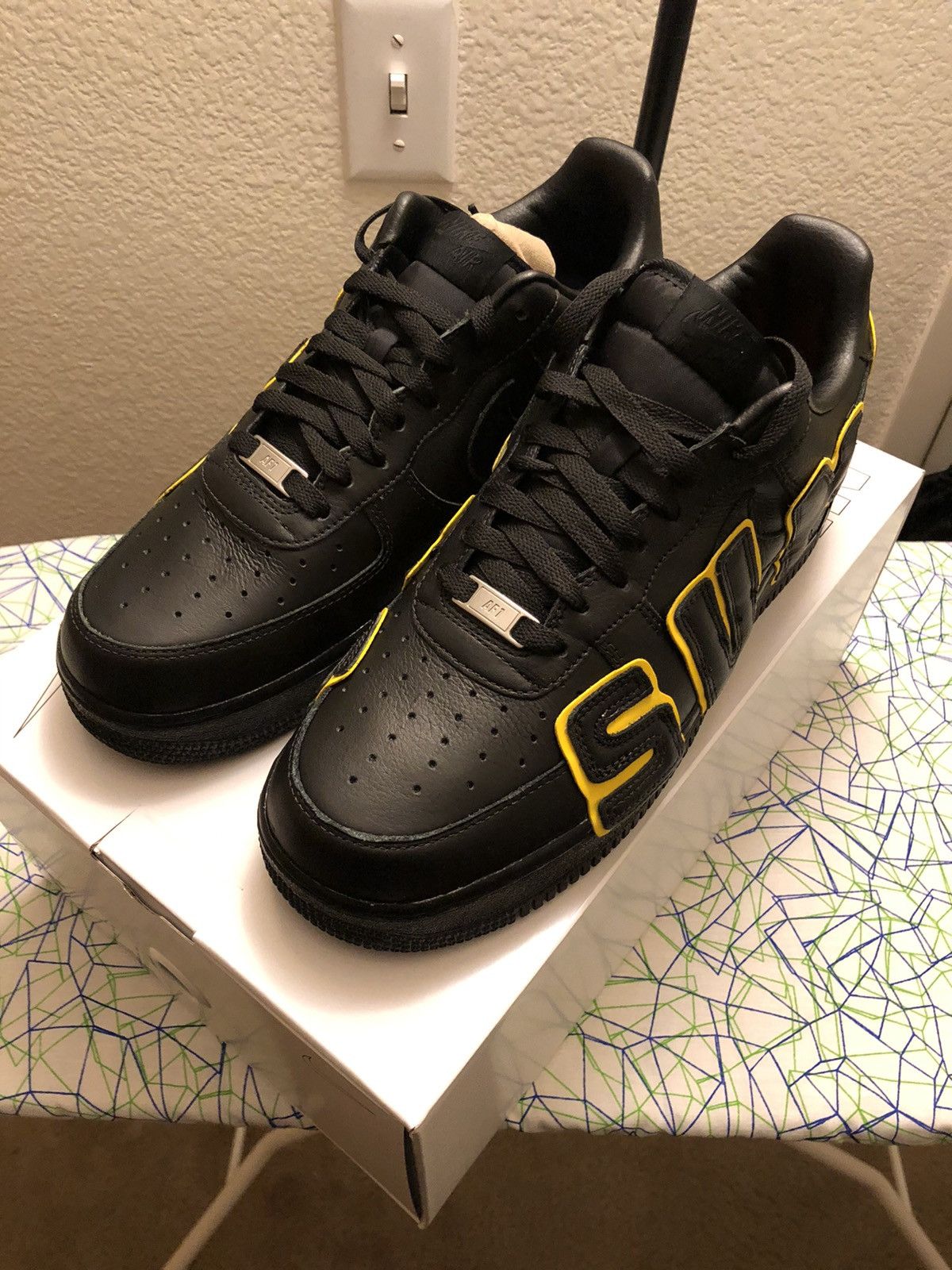 Cactus Plant Flea Market CPFM X NIKE AIR FORCE 1 BLACK/YELLOW AIR 