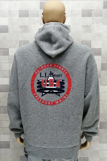 L.L. Bean 🔥RARE! LL Bean Big Logo Fleece/ Polyester Pullover Size US XL / EU 56 / 4 - 7 Thumbnail