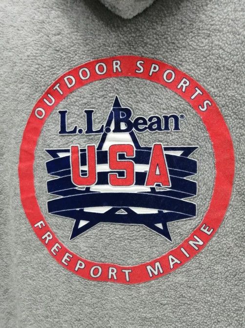L.L. Bean 🔥RARE! LL Bean Big Logo Fleece/ Polyester Pullover Size US XL / EU 56 / 4 - 1 Thumbnail