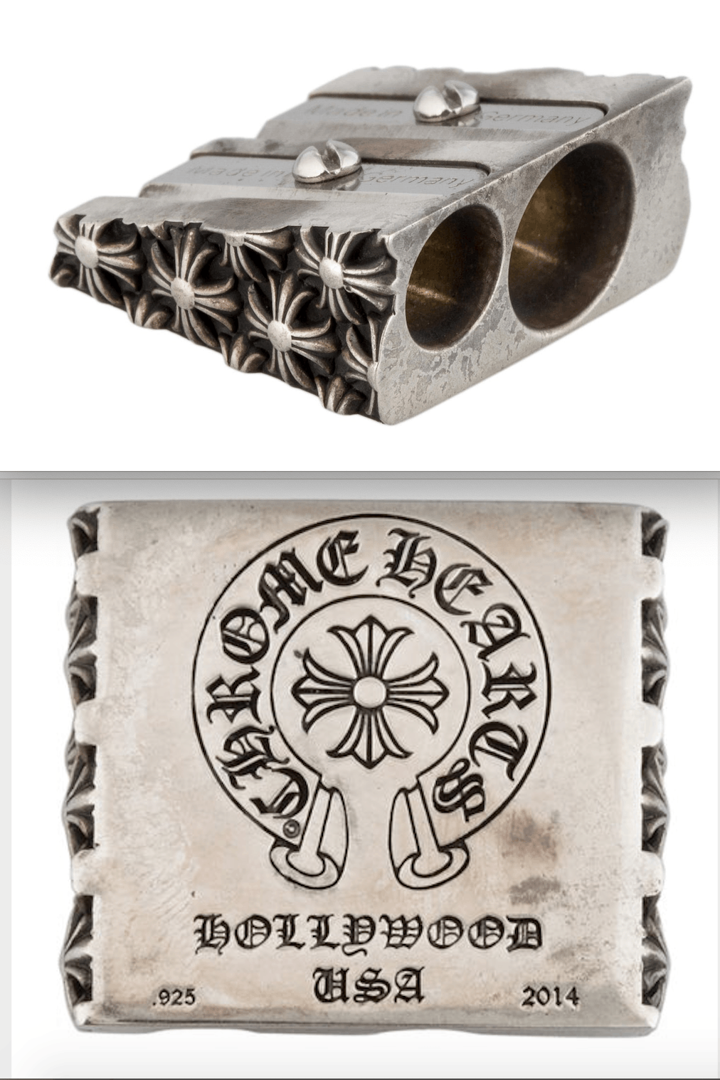 VERY RARE Chrome Hearts Pencil Sharpener w/ Eraser