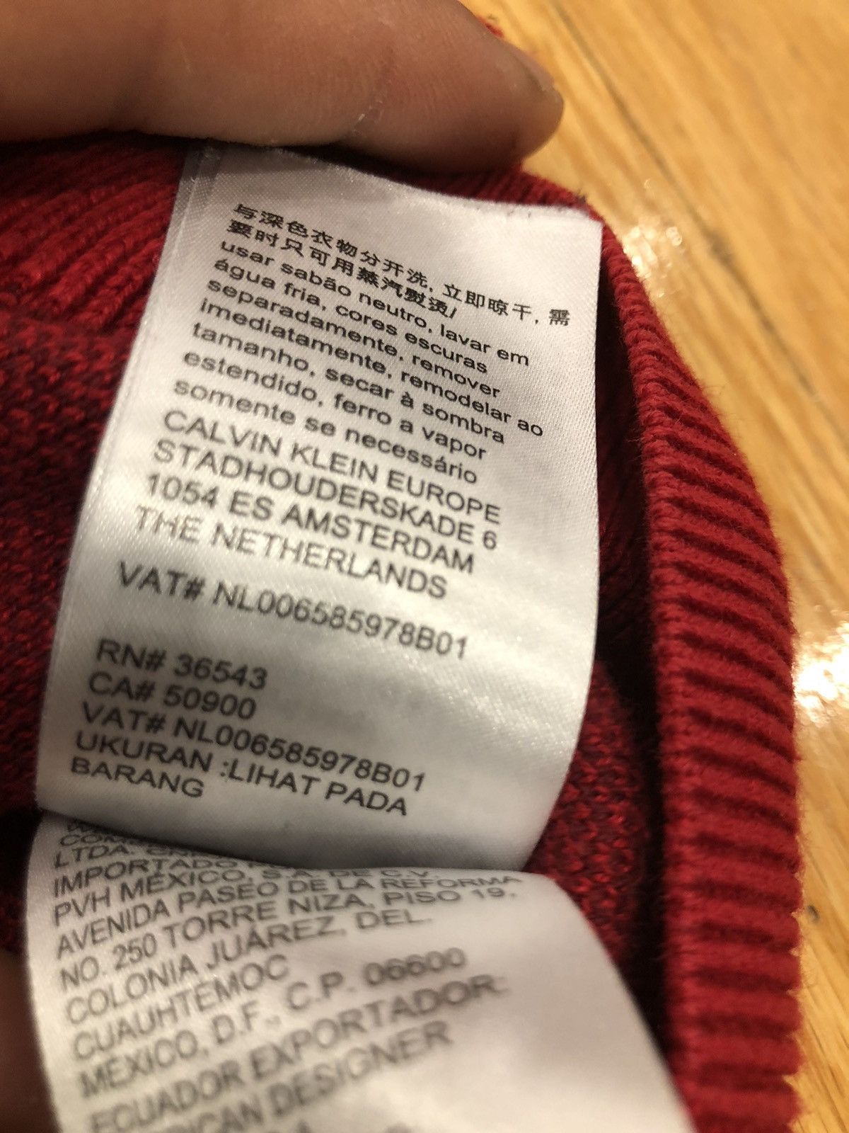 Calvin Klein Calvin Klein burgundy sweater Size US M / EU 48-50 / 2 - 5 Thumbnail