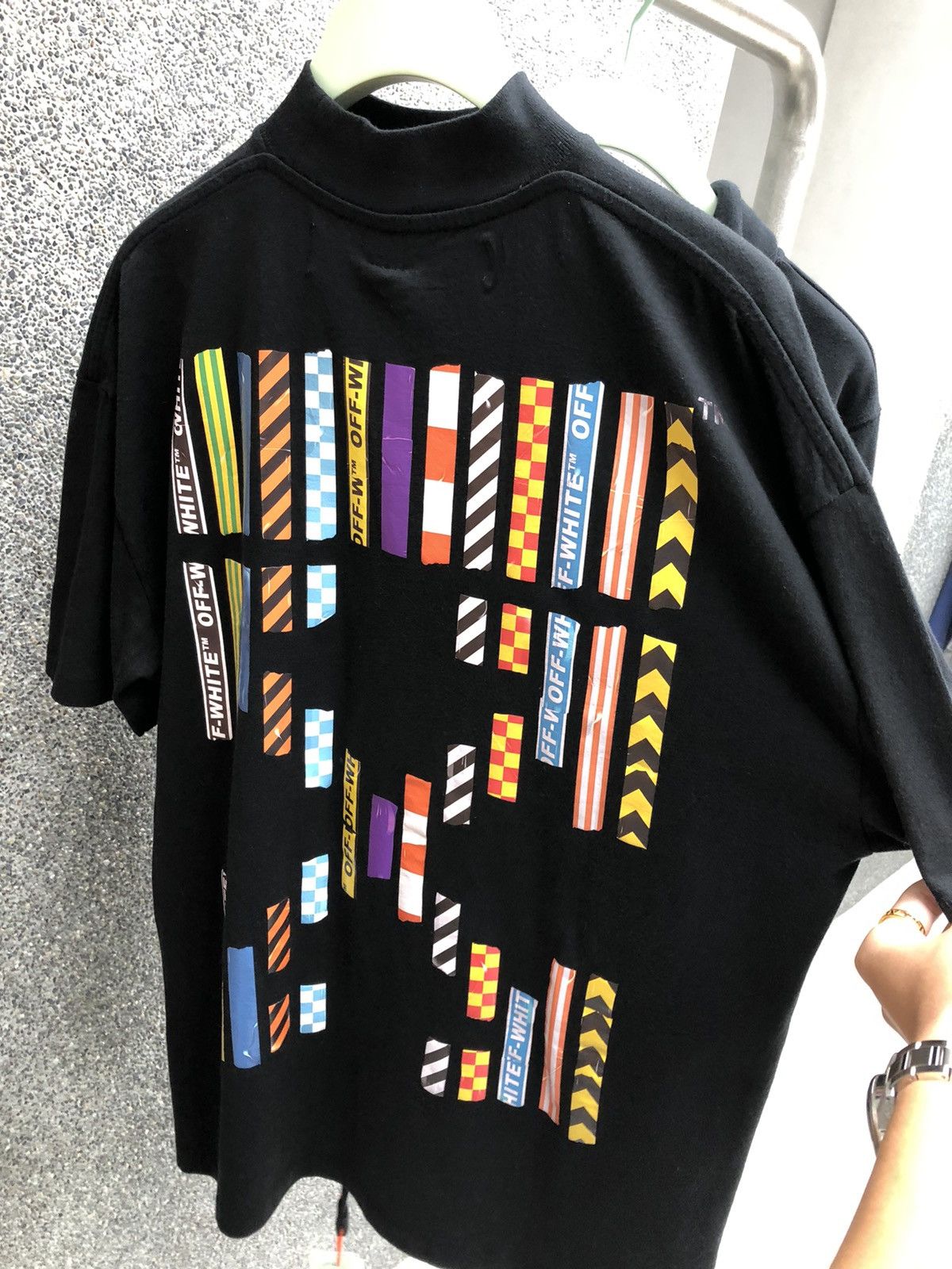 Off-White Off White Yours Truly Mock Neck Oversized Tee | Grailed