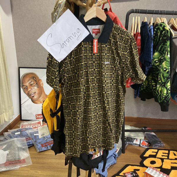Supreme Supreme Bridle print polo Grailed