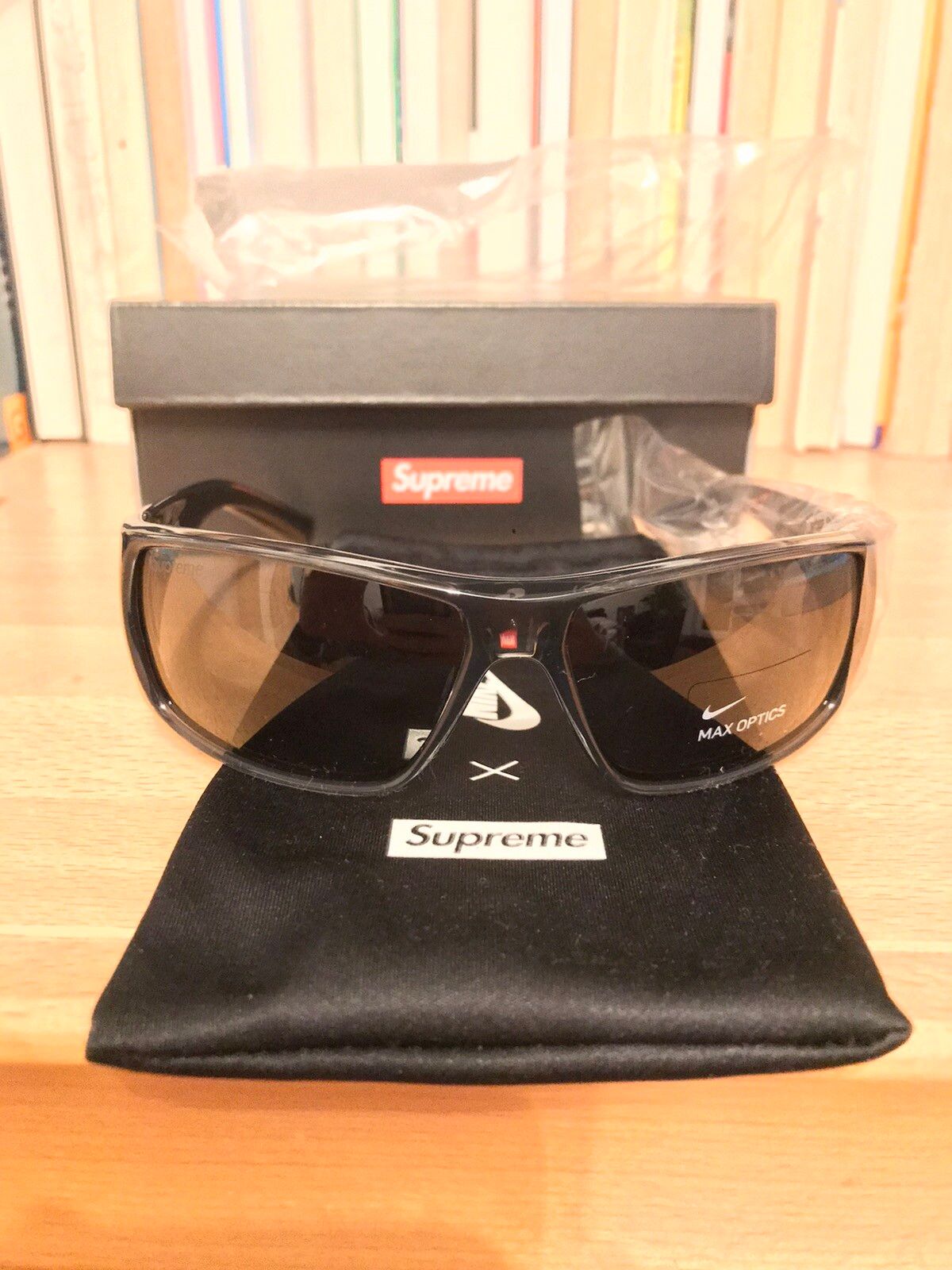 Supreme Supreme X Nike Molten Sunglasses Frosted White FW19 | Grailed