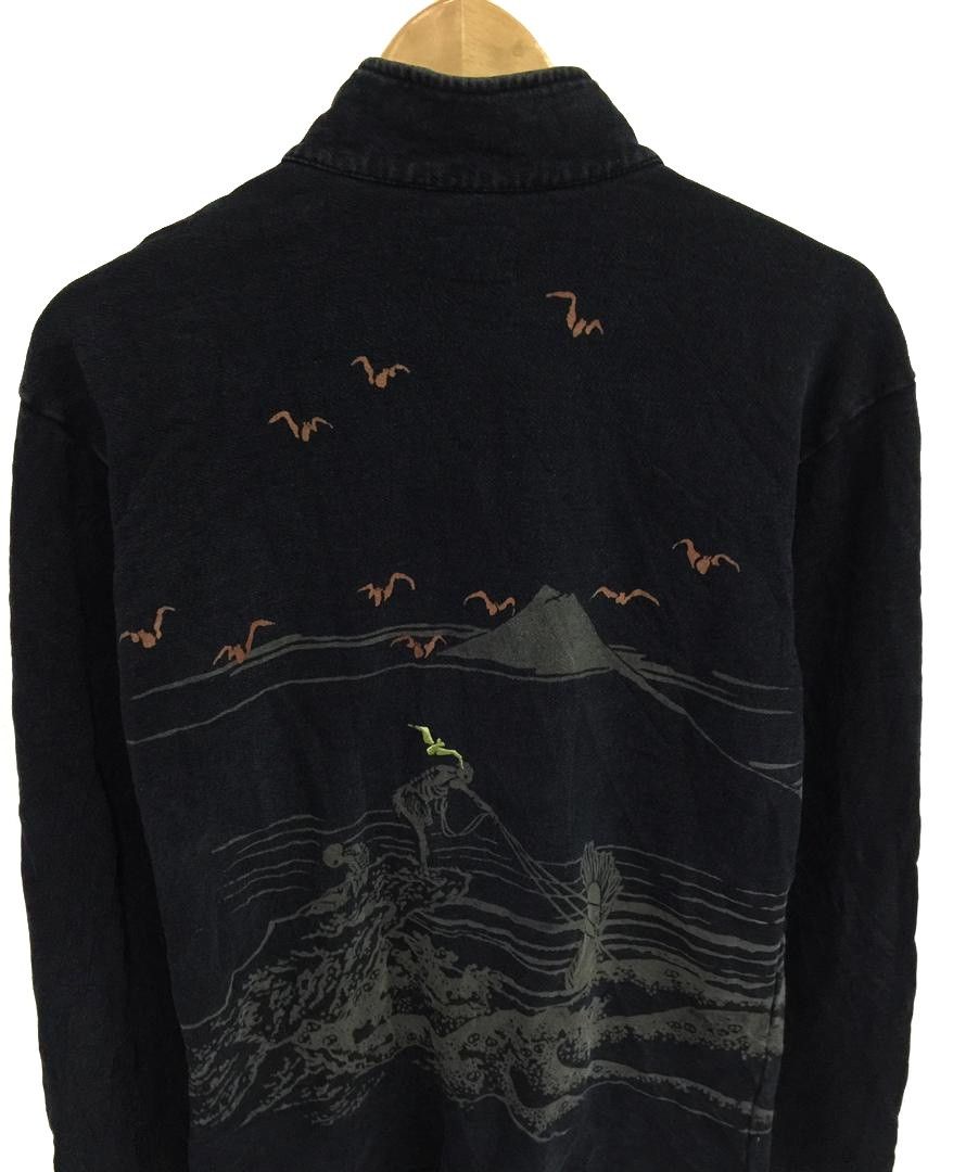 Japanese Brand Verry rare long sleeve indigo skull japanese traditional Size US M / EU 48-50 / 2 - 6 Thumbnail
